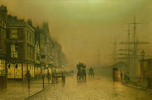 Tableau Quais par Grimshaw 60x90cm pour habiller un mur vide avec une toile d'art