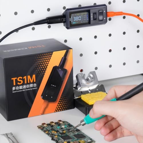 Estación de soldadura TS1M para reparar placas electrónicas y kits de soldar en casa 6