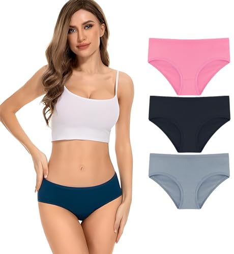 Image of NICSY Women Underwear Hipster Panty, Antibacterial Cotton Stretchable Super Combed Ladies Bikini Brief, Panty for Women.