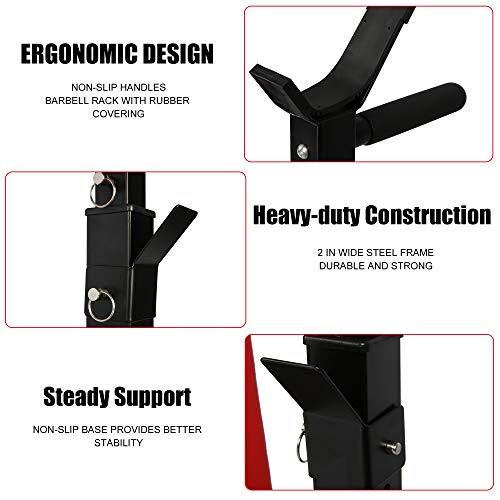 Vilobos Adjustable Weight Bench Foldable Workout Bench with Barbell Rack , Decline/ Flat Bench ,Supports to 330 Lbs,for Full Body Exercise