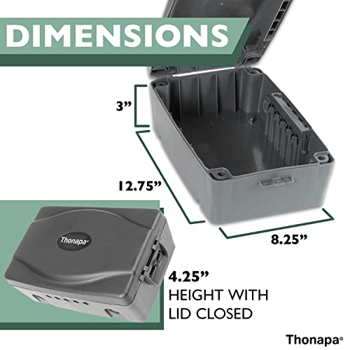 Waterproof Extension Cord Connection Box - Gray Weatherproof Outdoor Box For Electrical Connections #TOP1