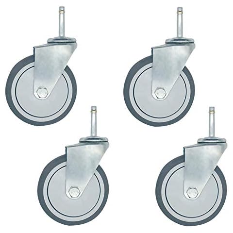 4 Inch 100mm Dining Cars Caster,Heavy Duty Swivel Stem Wheel,Furniture Castors,Trolley Industrial Transport Wheel,Universal Wheel Replacement Foot Wheel,Pack of 4(universal35mm/1.4in) Cover
