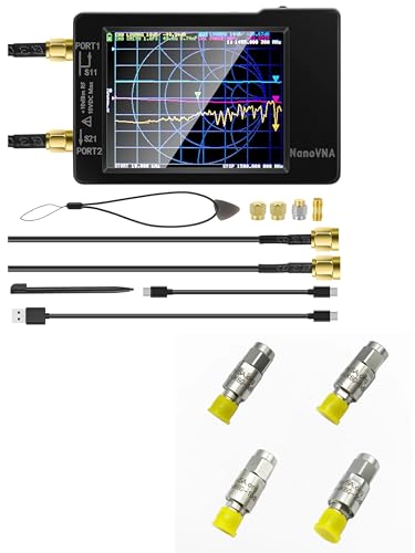 [Upgraded] AURSINC NanoVNA-H Vector Network Analyzer + Nanovna SMA Attenuator Kit(3db,6db,10db,20db)