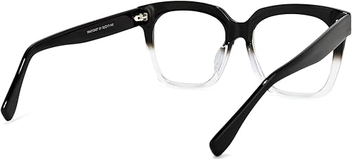 Miniatura 5 de Zeelool Gafas cuadradas de gran tamaño de acetato con lente transparente sin receta para mujeres Xion WA012457