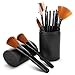 Produktbild MakeUp Pinsel Set - 12 Stücke Weiche Professionelle Schminkpinsel Kosmetikpinsel mit Lidschattenpinsel Gesichtspinsel Pinsel Erröten Bürste Anzüge Pinselset (schwarz)