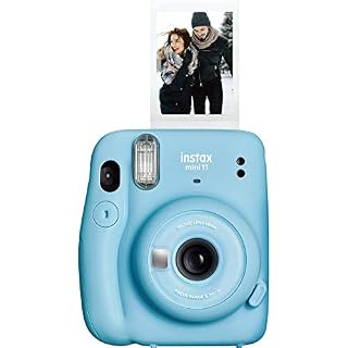 Fujifilm Instax Mini 11 Instant Camera – Sky Blue, 4.8″ x 4.2″ x 2.6″, Camera Only