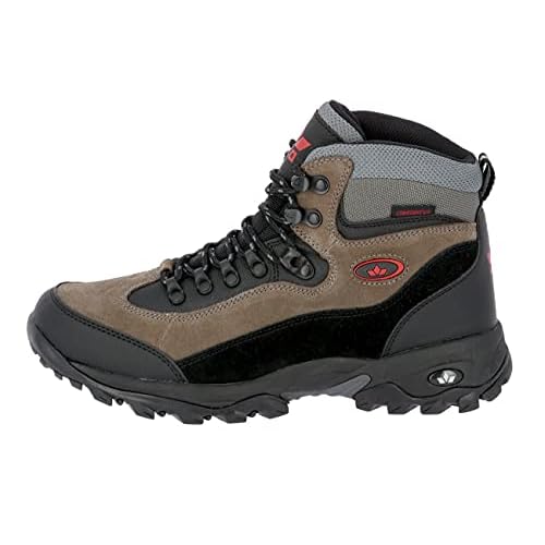Lico MILAN Herren Trekking- & Wanderstiefel, Schwarz/ Grau/ Rot, 47 EU