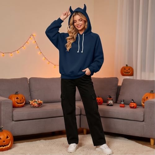 Cute Hoodies for Women Fleece Hooded Pullover Long Sleeve Sweatshirt - image 8