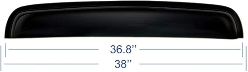 Miniatura 6 de Deflector universal impermeable para techo solar de 38 pulgadas y 38.583 in, 1 visera de ventana de techo lunar automático de humo oscuro para