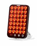 Red Light Panel with 210 LEDs, 633nm & 850nm Near-Infrared, 415nm & 590nm Blue and Yellow Light for Face & Body, 7 Combination Modes with Adjustable Angle, Gift for Mother's Day