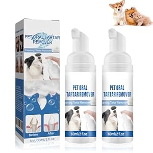 2Pcs Pet Dental Tartar Remover,Oral Spray for Dogs Teeth Cleaning,Pet Dental Foaming Care Spray,Dog Breath Freshener,Support Clean & Teeth and Aid in Daily Oral Use