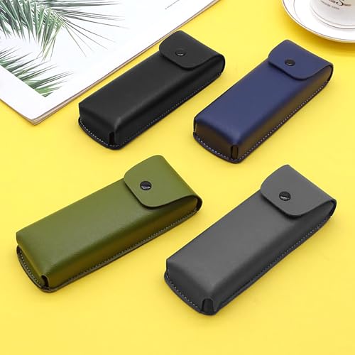 Image of Vintage PU leather Sunglasses Case Portable Protective Case for Glasses