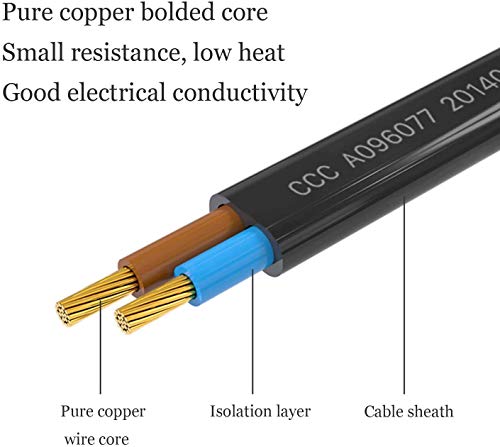 Image of 8FT AC Power Supply Cord for Sony PS5 Pro PS4 PS4 PS3 Slim&Super Slim, Xbox Series S /X, Xbox One S /X, PlayStation 5 4 3, TV, Speaker, Printers, Monitor 2 Prong figure 8 Cable Universal Replacement
