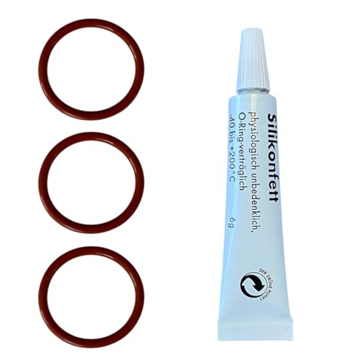 Kit d'entretien pour machines à café Delonghi - 3 joints et graisse silicone - Compatible avec les groupes café ESAM ECAM ETAM EAM EPAM EPAM - Magnifica...