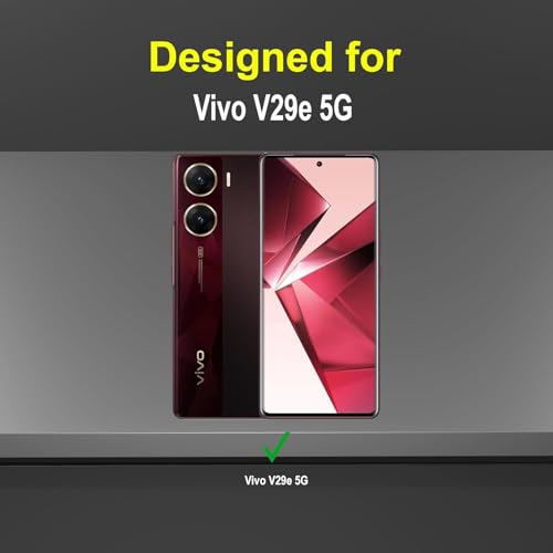 Image of NDCOM for Vivo V29e Back Cover New Model | Premium Vivo V29e 5G Back Cover with Kickstand Ring Holder