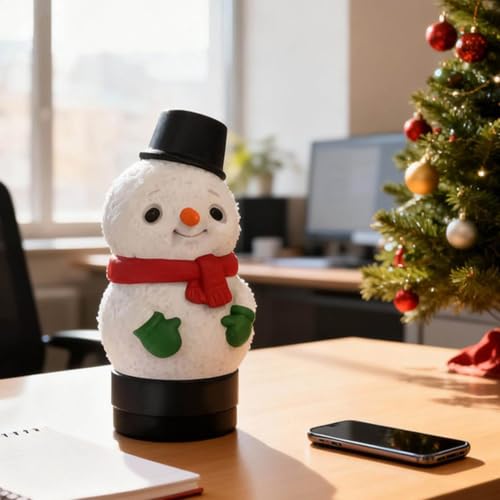 2 In1 Christmas Snowman Blue Tooth Speaker & Night Light, Stereo Sound | 6.2'' Christmas Decorative Night Light & Speaker for Bedroom Nightstand Home Christmas Party Decor Birthday Gifts for Women - image 7