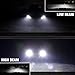 JDM ASTAR Fanless Design H16 Up to 60% More Downroad Visibility White LED Fog Light Bulbs