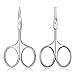 Produktbild FERYES Nasen / Ohrhaarschere und Augenbrauenscheren-Set, 2-teilige Make-up-Schere zum Trimmen der Gesichtshaare, gerade und gerundete Spitze Kleine Pflegeschere für Männer und Frauen