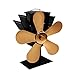 Produktbild 5 Flügel Holzofen, Kamin-Ventilator, leise, wärmebetriebene, zirkuliert warme/beheizte Luft, Eco-Ofenventilator für Gas/Pellet/Holz/Holzöfen