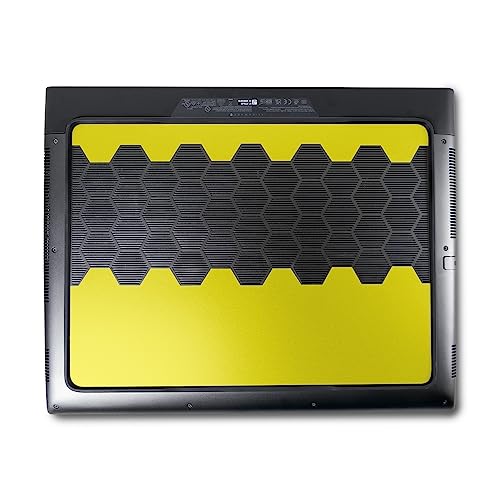 Image of MightySkins Skin Compatible with Alienware M18 R1 (2023) Full Wrap Kit - Solid Yellow | Protective, Durable, and Unique Vinyl Decal wrap Cover | Easy to Apply & Change Styles | Made in The USA