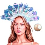 JICASTO Light Up Headband Fashion Color LED Crown Headbands for Women with Giltter Gel, Perfect for Party Cosplay