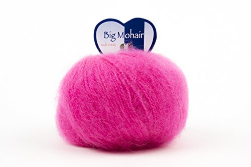 Big Mohair, 45% Mohairgarn, 45% Wolle, 10% Polyamid, sehr weich im Griff, Garn von ausgezeichneter Qualität zum Stricken, Häkeln, Weben usw.