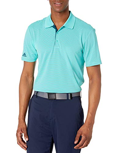 Adidas golf men's adicross two-color club polo shirt, mint teal, …