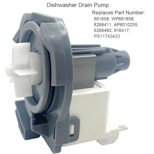 661658 WP661658 Dishwasher Drain Pump Compatible with Whirlpool Sears Kenmore, Replaces 8268411, AP6010255, 8268460, 916417, PS11743433 by HaHeHo - Used condition - Image 2