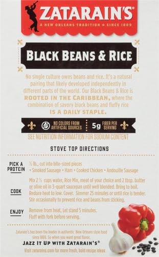 Image of Zatarain's Black Beans & Rice, 7 oz (Pack of 3)