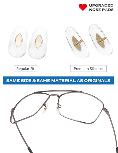 Image of 4 Pairs Replacement Nosepieces Nose Pads for Ray-Ban Aviator RB3025 RB3026 RB3044 RB3261 RB3483 Clubmaster RB3016 Sunglass
