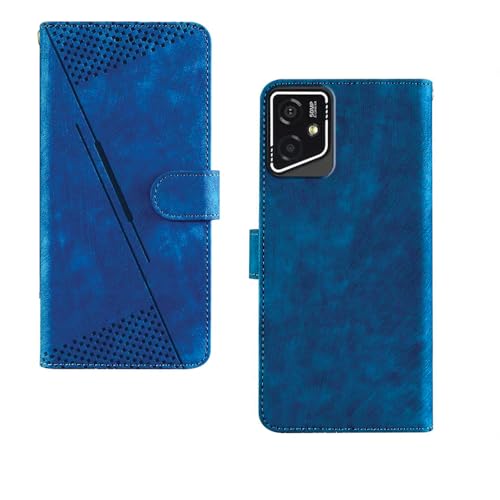 Image of amazon basics Lava Yuva Star 2 5G Flip Cover | Card Pockets Wallet & Stand | Flip Cover for Lava Yuva Star 2 5G (Executive Blue)