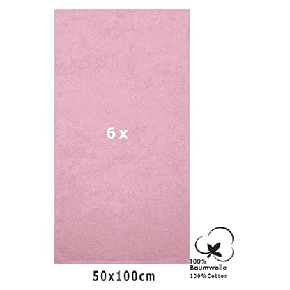 Betz Berlin 6er Pack Handtücher Set Handtuch Größe 50x100 cm 100% Baumwolle Lotus - Berlin – Bild 3