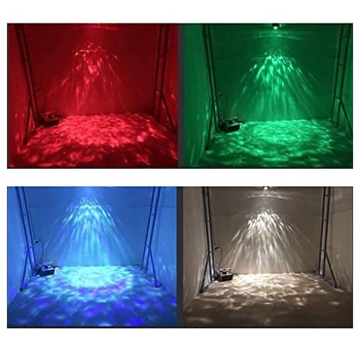 Led Ripple Light Christmas Ocean Light DJ Light Party Light Disco Stage Lights RGBW 14-Color Magic Ball Remote Water Wave Ripple Effect Light for Night Club Bar Pub New Year Party Home Decoration