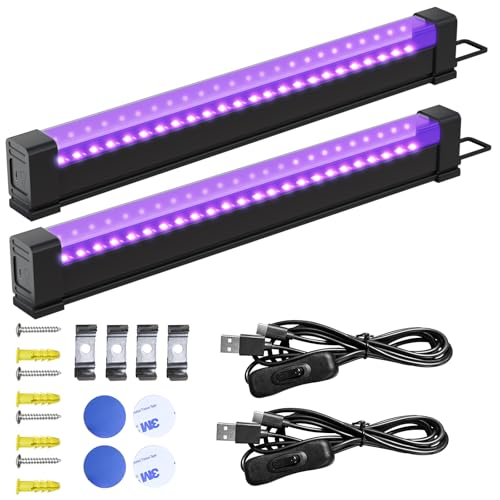 Barra de luz LED Negra 2 Pack