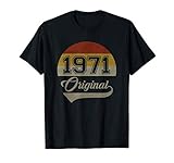 Cumpleaños vintage para 50 años hombre mujer Original 1971 Camiseta
