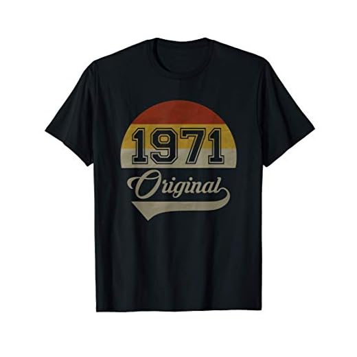 Cumpleaños vintage para 50 años hombre mujer Original 1971 Camiseta