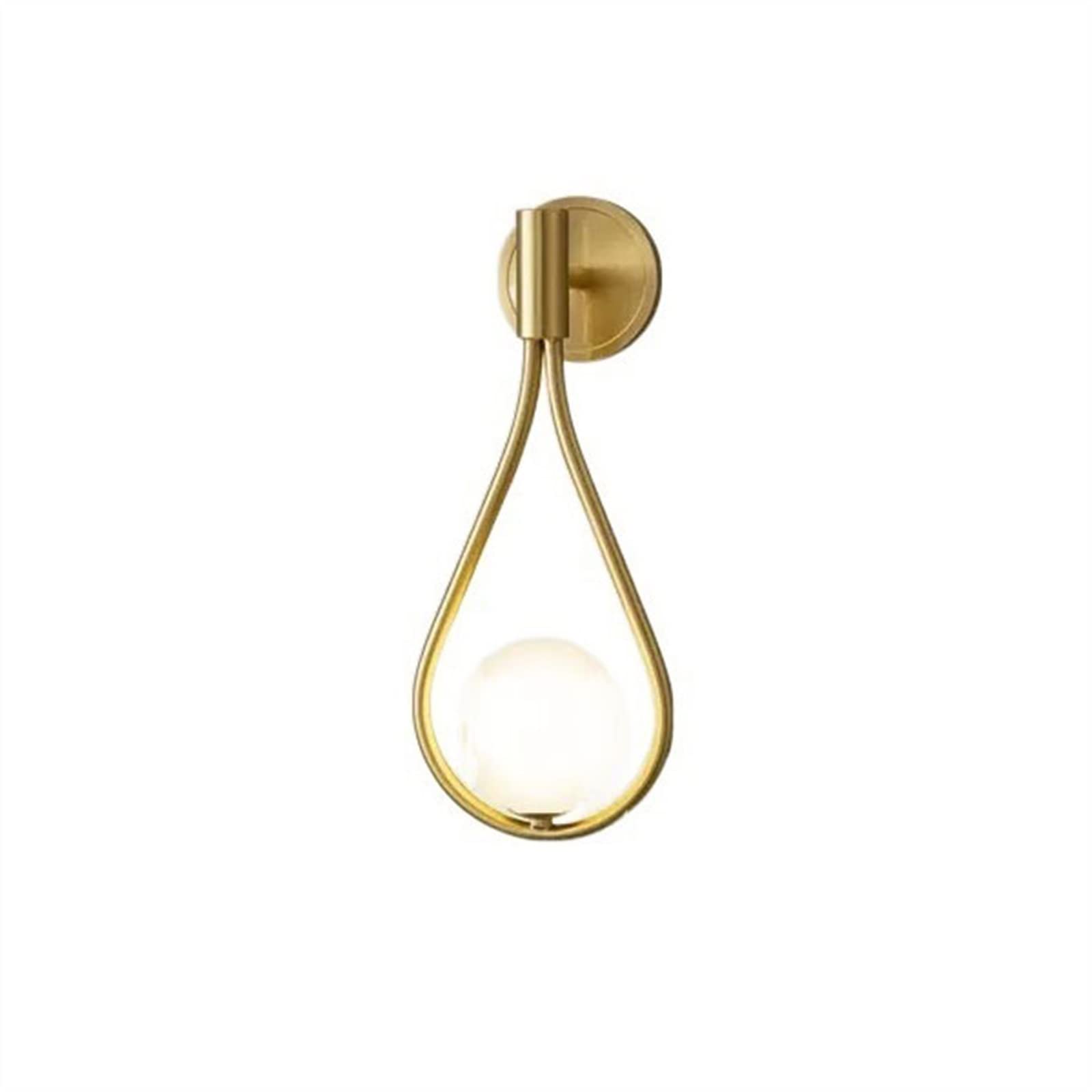 E7v2T9k6 Wall Lamps Nordic Modern Bedroom Bedside Lamp Living Room Background Wall Simple and Personalized Corridor Balcony Sconce Decor(Gold)