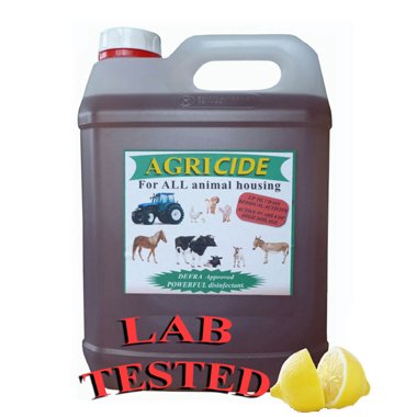 Amaze-uk Kennel Disinfectant - Strong Odour Remover, Deodoriser - Agricide 5 Litres - 6 Scent Choices (Lemon Fresh)