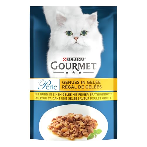Gourmet Perle Genuss in Gelee Katzenfutter nass mit Huhn & feiner Brathuhnnote 26er Pack (26 x 85g) Gourmet Perle Genuss in Gelee Katzenfutter nass mit Huhn & feiner Brathuhnnote 26er Pack (26 x 85g)