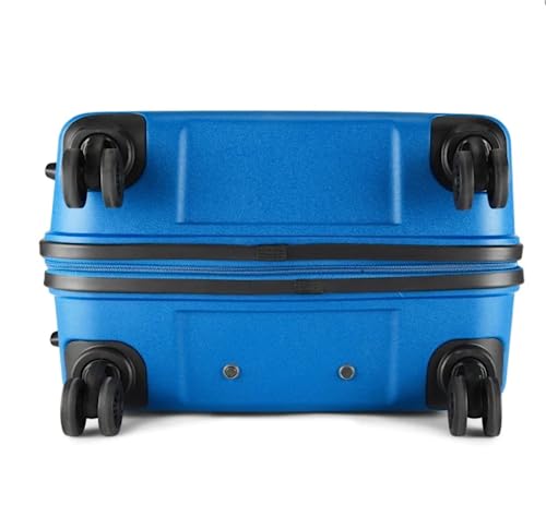 Image of VIP Karl Hard Polycarbonate Trolley Bags Set Of 3 (Small, Medium, Large) | Stylish Luggage Bags Set With Number Lock And 8 Spinner Wheels (Blue), 77 Cm