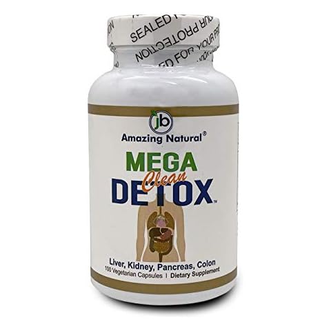 Amazing Natural Mega Clean Detox 600 mg 100 VegiCaps Dietary Supplements Cover