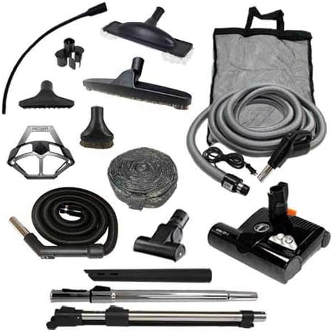 Diamond Central Vacuum Accessory Kit with Sebo ET-2 Powerhead (Direct Connect, 35')