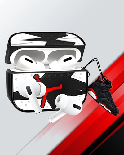 Image of Cartoon Silicone Case Compatible with Apple AirPods Pro 2 Case Cover - Cute 3D Shockproof 360 Protective Skin Cover with Keychain | AirPods Pro 2nd Gen Case (J-Don White)