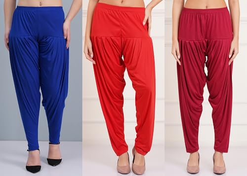 Image of Buy That Trendz Patiala Salwar for Women Relaxed Fit Viscose Patiyala Salwar Harem Bottom Pants