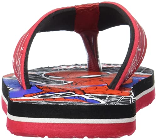 Image of Kidsville Spiderman Printed Blue Flipflops for Boys