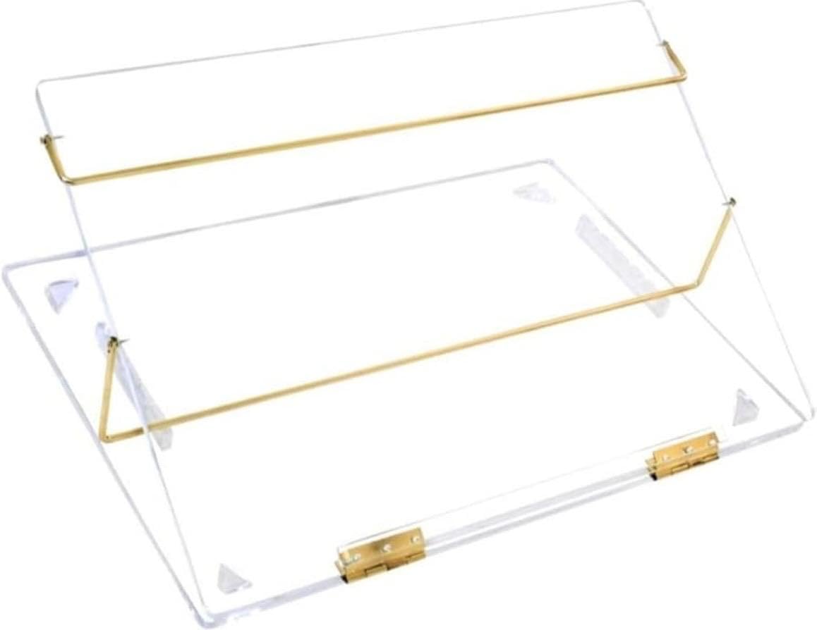 LUVYANSH Writing Table top Elevator Desk Big Size - (18/24 inch 8m.m Pure Acrylic Sheet) Transparent Clear Product with one Year Warranty 1