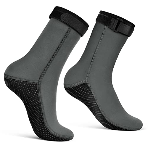 flintronic Skarpety neoprenowe 3 mm, skarpety do nurkowania, antypoślizgowe skarpety do pływania, płetwy dla kobiet mężczyzn, termiczne skarpety do wody do nurkowania z rurką, surfingu, żeglowania