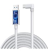KIWI design Link-kabel 5M/16FT Kompatibel med Quest 2-tillbehör, höghastighetsdataöverföring USB ...