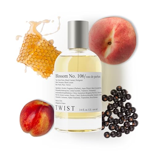 Twist Blossom No.106 - Eau De Parfum Inspired by J. Malones Nectarine Blossom & Honey Cologne Long-Lasting Perfume For Women & Men Paraben Free Vegan Unisex Fragrance - 100 ml | 3.4 fl. oz.