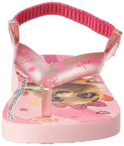 Chinelo Ipanema Baby 44 Gatos Rock Band Baby, Bebê-Meninas, Rosa/Rosa Transparente, 23/24